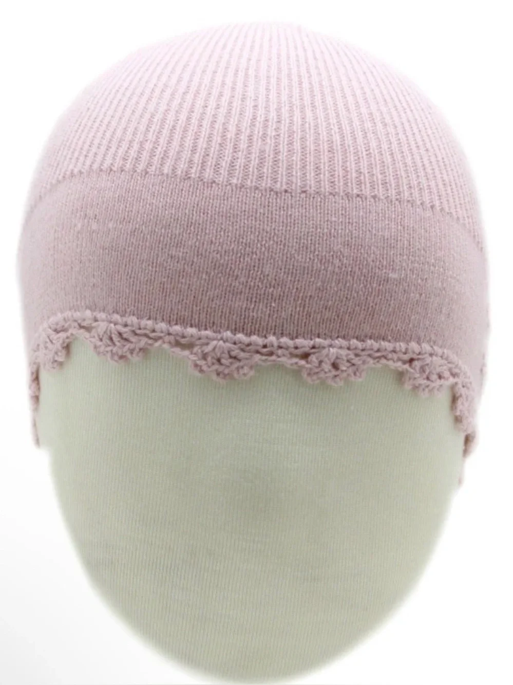 Baby Pink Lace Bonnet 👶✨ Classic & Elegant – Jacadi Paris